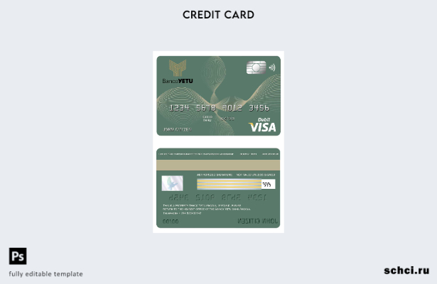 цифровая загрузка шаблона карты Visa Angola Banco Yetu